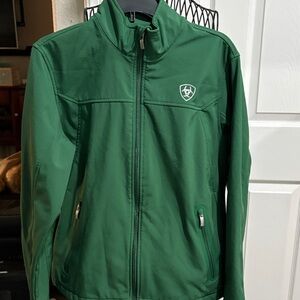Ariat Forest Green Zip-Up Softshell Jacket